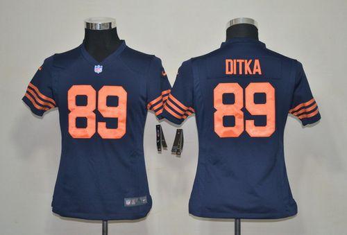 Nike Bears #89 Mike Ditka Navy Blue Alternate Youth Stitched NFL Elite Jersey
